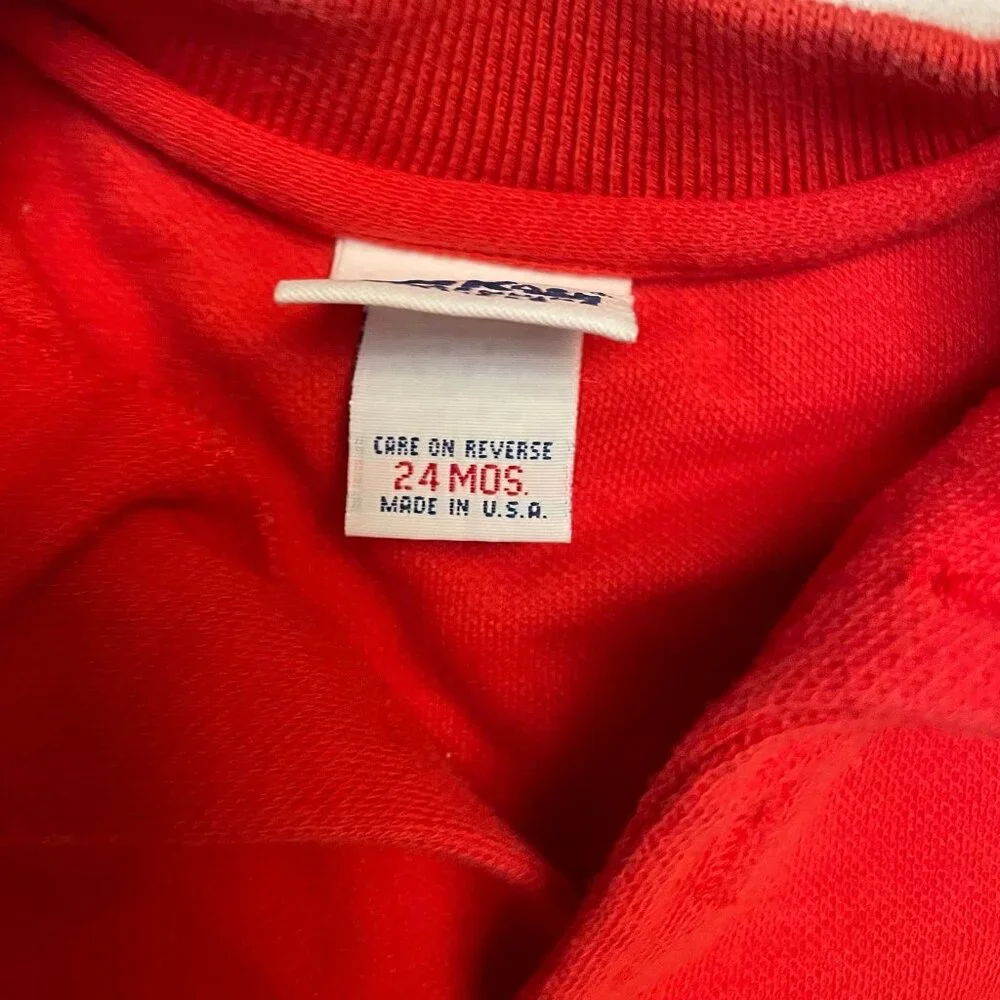 Vintage OshKosh B’Gosh red polo shirt 24 months‎